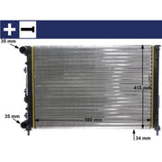 Mahle Engine Radiator CR 1411 000S