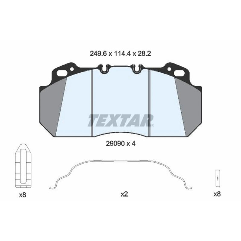 Textar Front Brake Pad Set 2909009