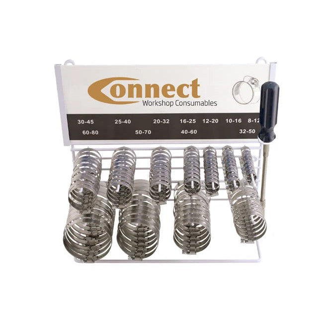 Connect Hose Clip Rack with Hose Clip Driver 110pc - CPL