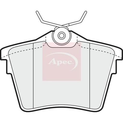 Apec Rear Brake Pad Set PAD1426
