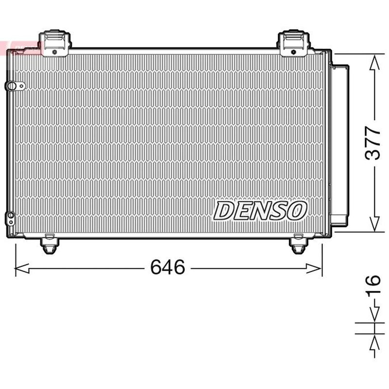 Denso Air Conditioning Condenser DCN50043