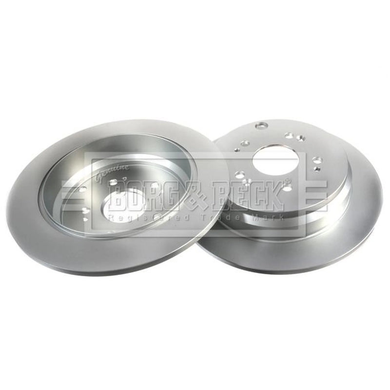 Borg & Beck 2 x Solid Rear Brake Discs BBD4610