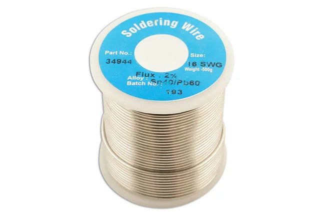 Connect Solder Wire 16 SWG/1.6mm 0.5kg Reel 1pc - CPL
