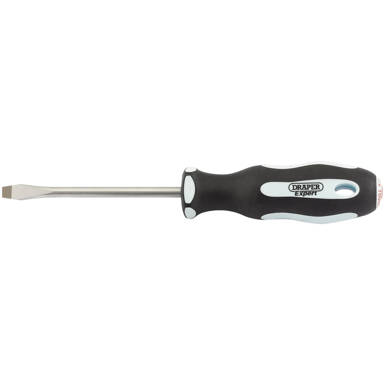 Draper Expert Soft Grip Screwdriver, Plain Slot, Multi-Length Variations