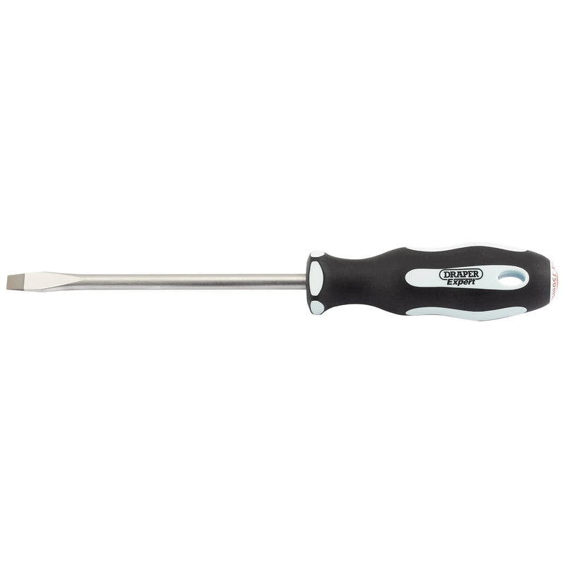 Draper Expert Screwdriver Plain Slot 8 x 150mm Soft Grip