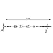 Bosch Handbrake Cable Right Rear 1 987 477 709