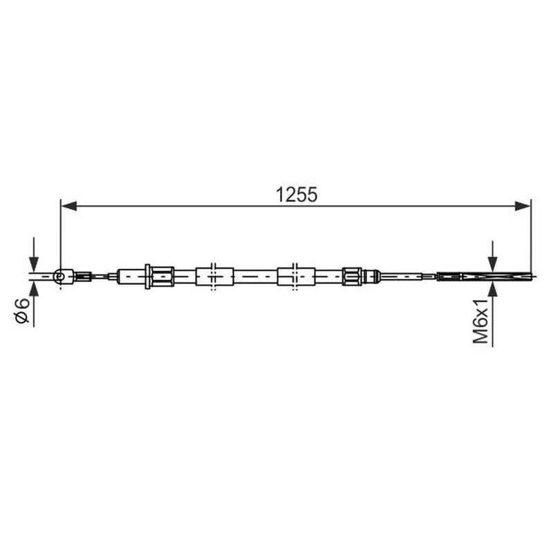 Bosch Handbrake Cable Right Rear 1 987 477 709