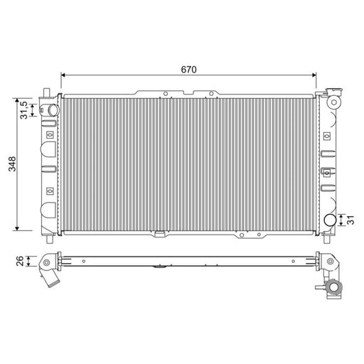 Valeo Engine Radiator 701350