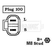 Borg & Beck Car Alternator 12V BBA2050