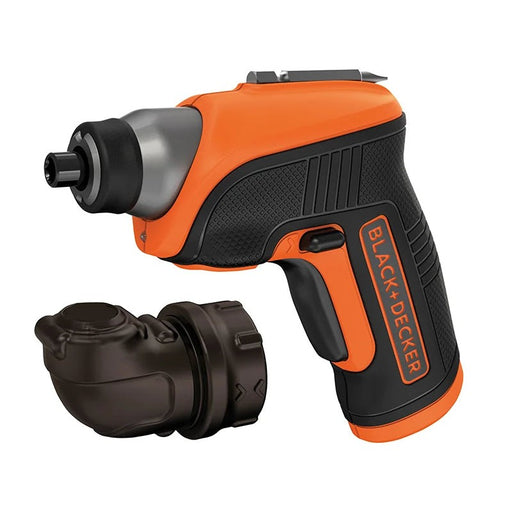BLACK + DECKER CS3652LC Cordless Screwdriver & Right Angle Attachment 3.6V