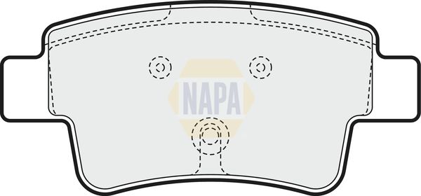 NAPA Front & Rear Pads fits ABARTH FIAT OPEL