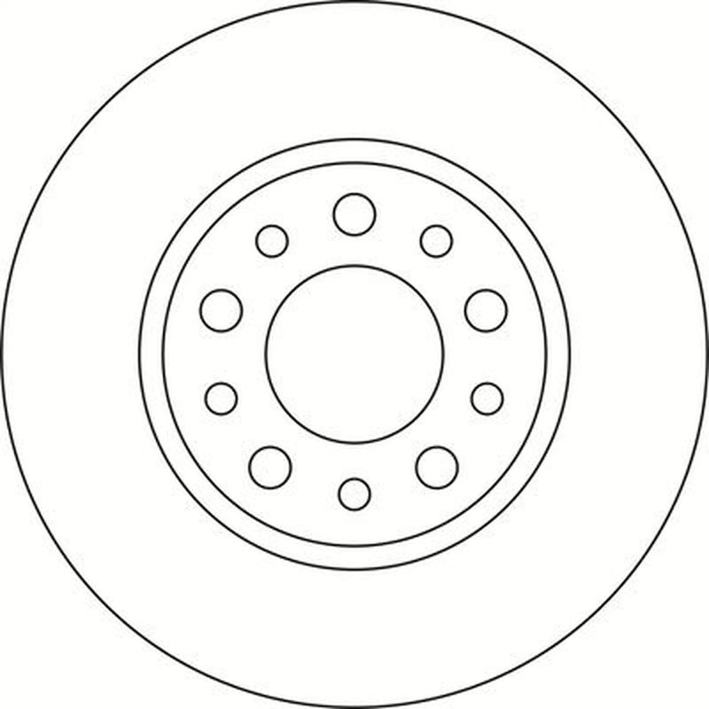 Abtex 2 x Solid Rear Brake Discs BD1311S