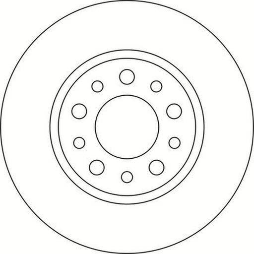 Abtex 2 x Solid Rear Brake Discs BD1311S
