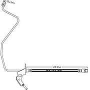 Abtex Brake Hydraulic Hose Line Rear Left ABH1129L