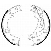 Mintex Parking Brake Shoe Set MFR656