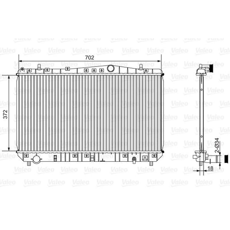 Valeo Engine Radiator 701528