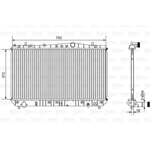 Valeo Engine Radiator 701528