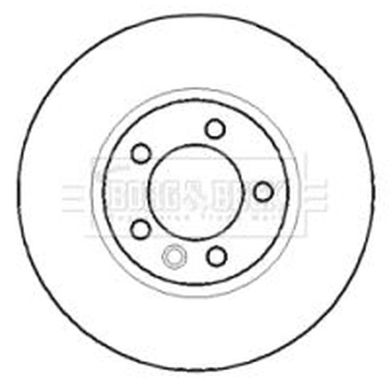 Borg & Beck 2 x Vented Front Brake Discs BBD5916S