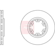 Apec 2 x Vented Front Brake Discs DSK2405