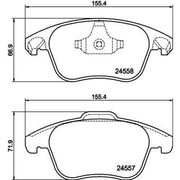 Mintex Front Brake Pad Set MDB3122
