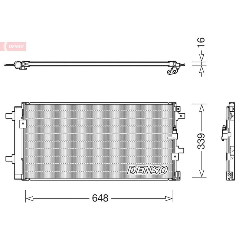 Denso Air Conditioning Condenser DCN02043