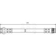 Apec Brake Hydraulic Hose Line Rear HOS3302