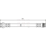 Apec Brake Hydraulic Hose Line Rear HOS3302