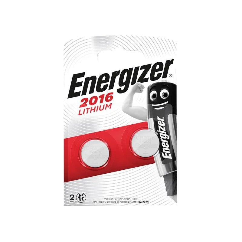 Energizer® CR2016 Coin Lithium Battery (Pack 2) - S351