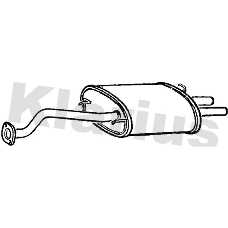 Klarius Box With Tail Pipe Rear RR202X