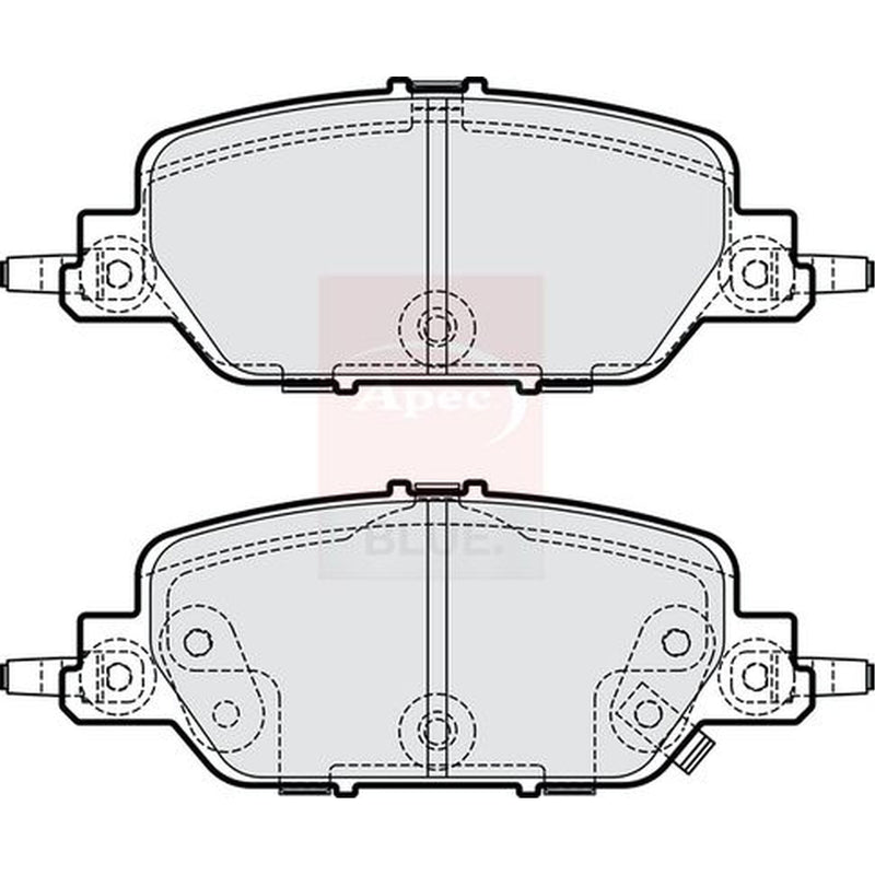 Apec Rear Brake Pad Set PD4304