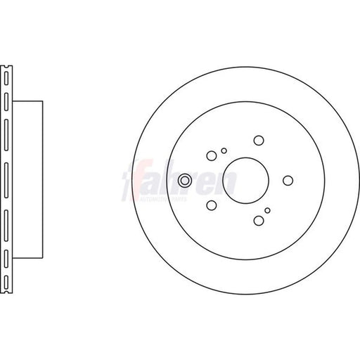 Fahren 2 x Rear Brake Discs FBD6670