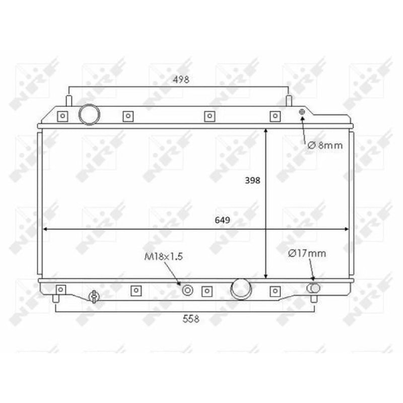 NRF Engine Radiator 58383
