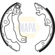 NAPA Brake Shoe Set Axle Kit NBS1035
