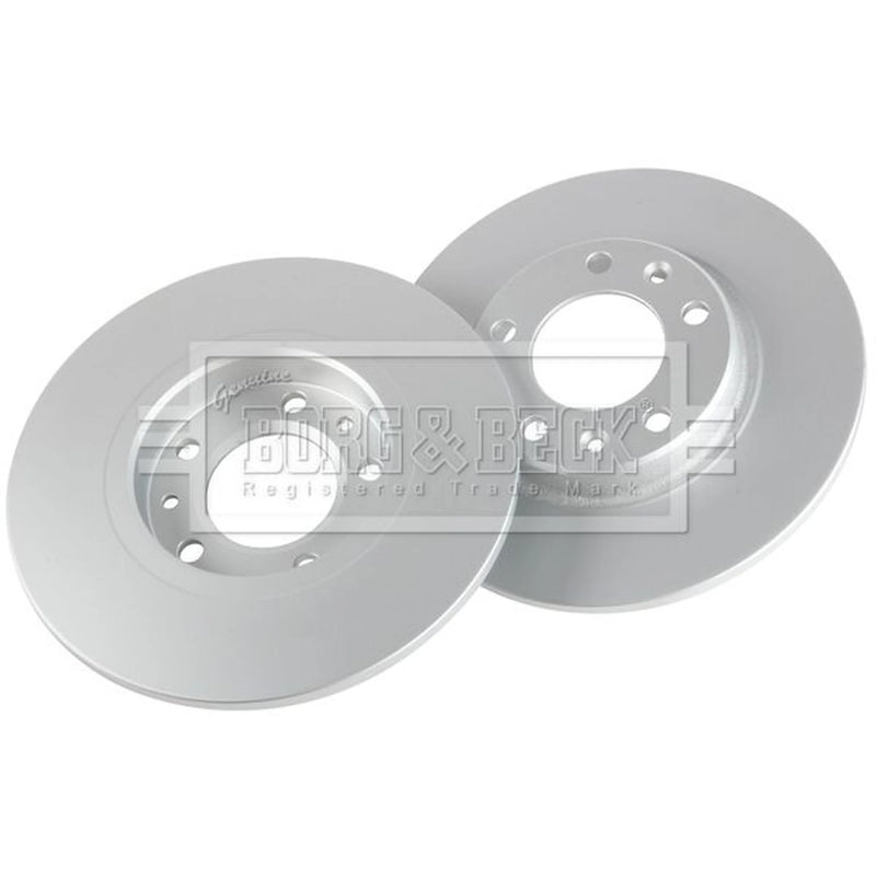 Borg & Beck 2 x Solid Rear Brake Discs BBD5350