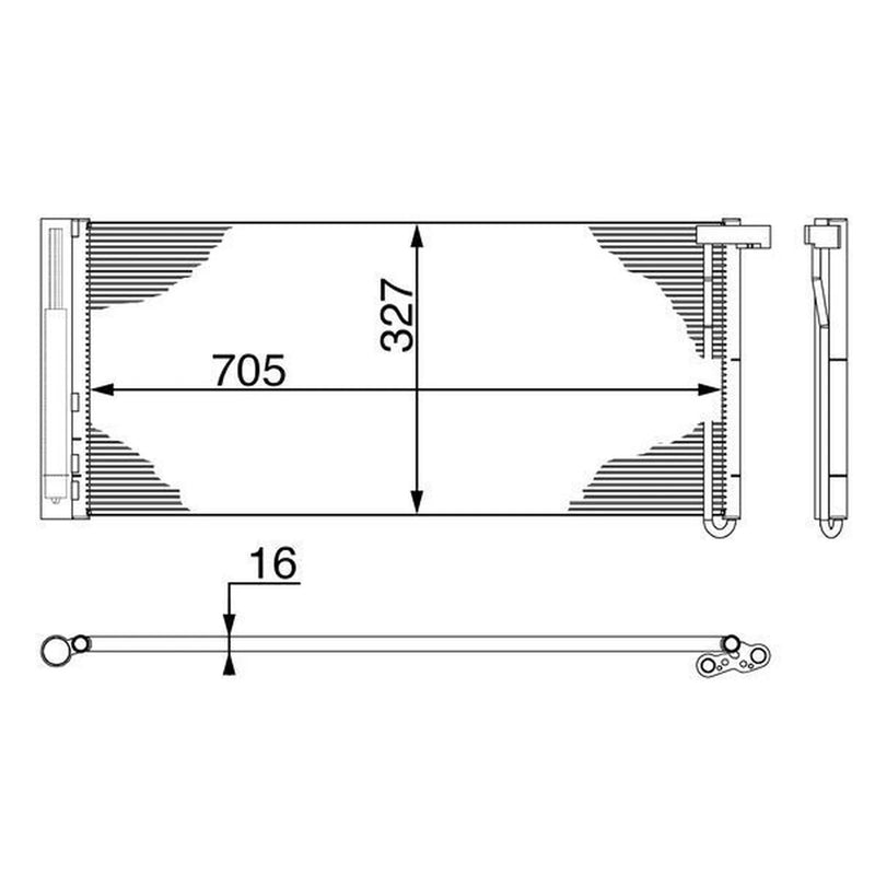 Mahle Air Conditioning Condenser AC 425 000S