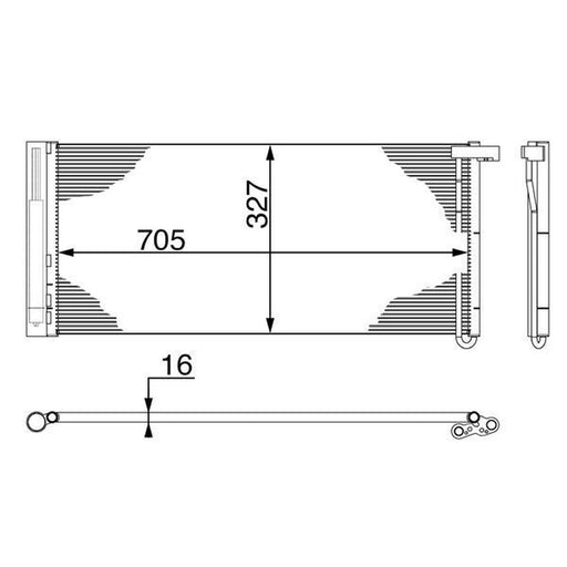 Mahle Air Conditioning Condenser AC 425 000S