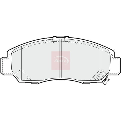 Apec Front Brake Pad Set PAD1187