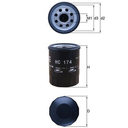 Mahle Automatic Transmission Hydraulic Filter HC 174