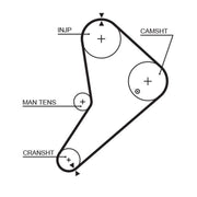 Gates Timing Belt Kit with Rollers K015021