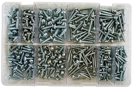 Connect Assorted Self Tapping Pan Pozi Screws 8-12 Box 330pc - CPL