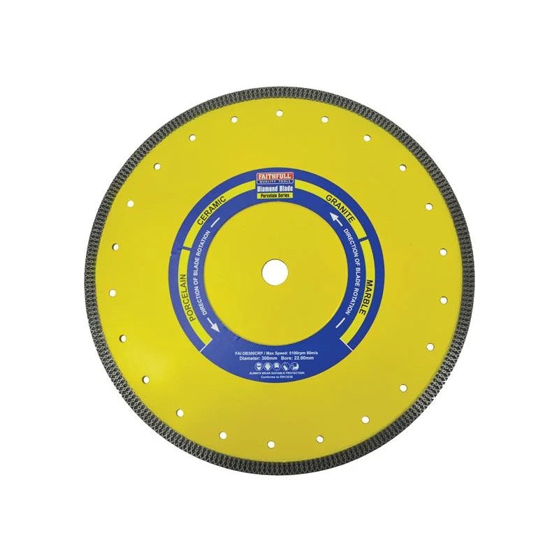 Faithfull Porcelain Diamond Blade 300 x 20mm - FAIDB300CRP