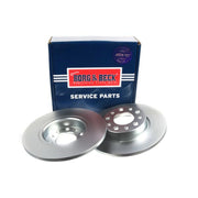 Borg & Beck 2 x Solid Rear Brake Discs BBD4515