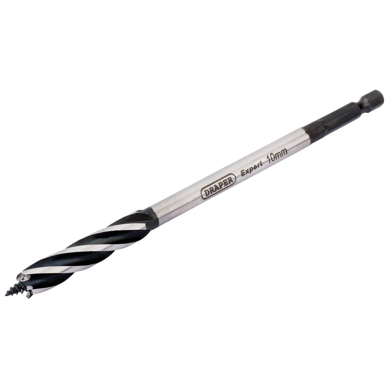 Draper Expert Auger Bits 10 x 165mm 4 Fluted Carbon Steel