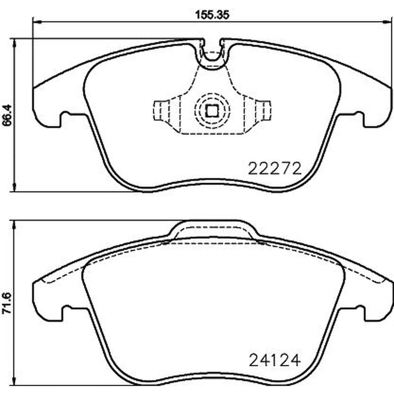 Brembo 4 x Front Brake Pad Set P36030