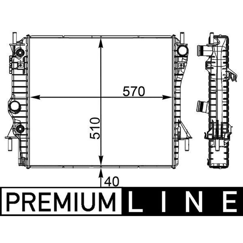 Mahle Engine Radiator CR 1965 000P