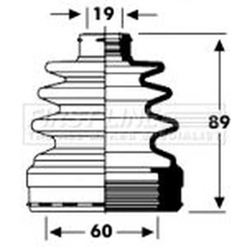 First Line Drive Shaft Bellow Kit Front Left FCB2795