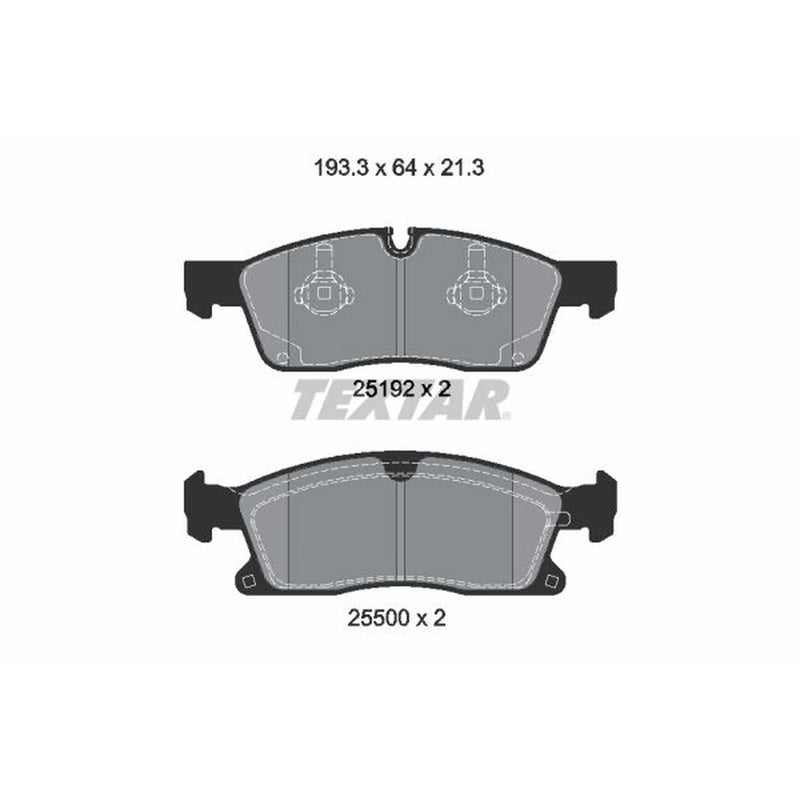 Textar Front Brake Pad Set 2519202