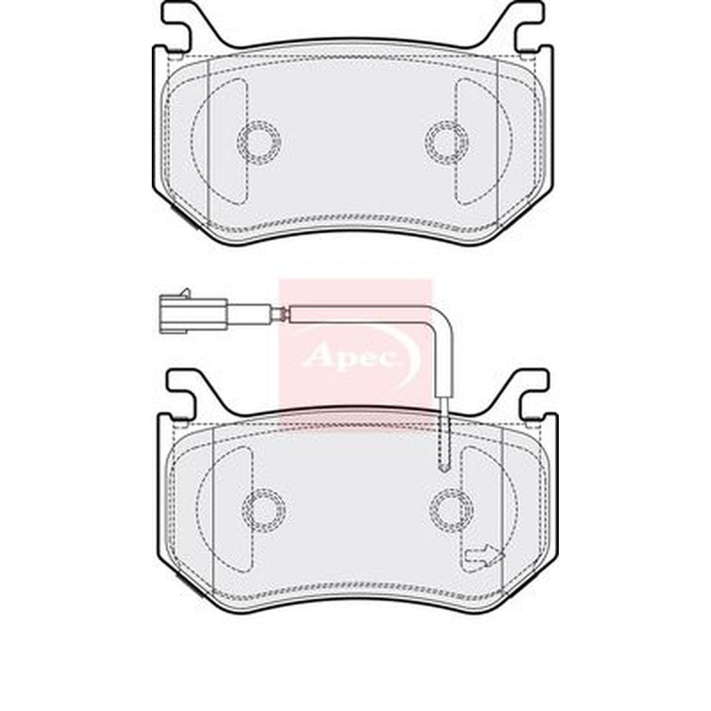Apec Rear Brake Pad Set PAD2140