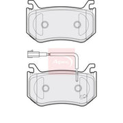 Apec Rear Brake Pad Set PAD2140