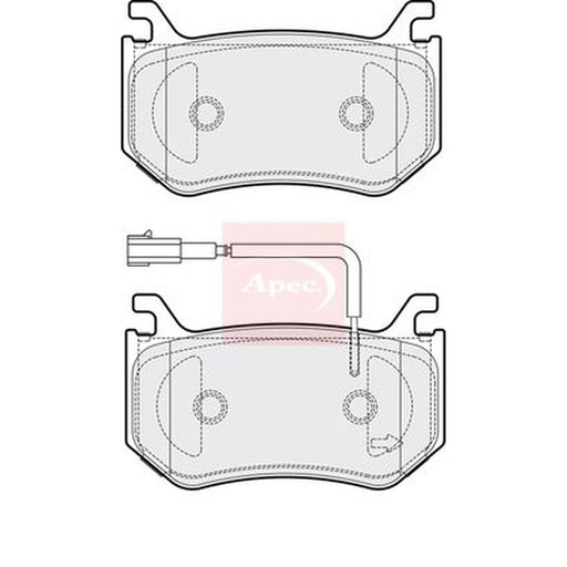 Apec Rear Brake Pad Set PAD2140